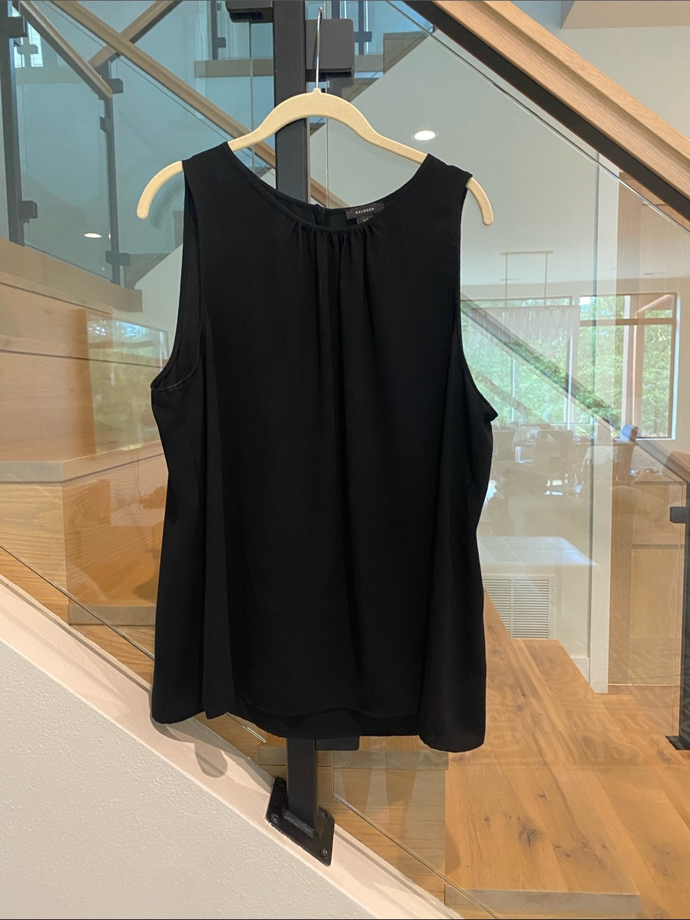 Halogen Flowy Black Tank Top XXL